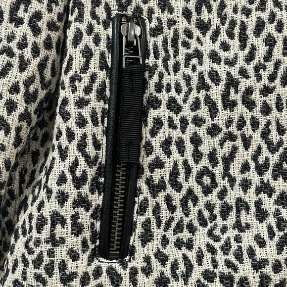 Joie Pattyn Animal Print Moto Jacket Size Large - Picture 6 of 9